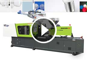 寶捷IBM200R-S6轉(zhuǎn)塔式注吹專(zhuān)用注塑機(jī)一出8生產(chǎn)PC球泡燈罩
